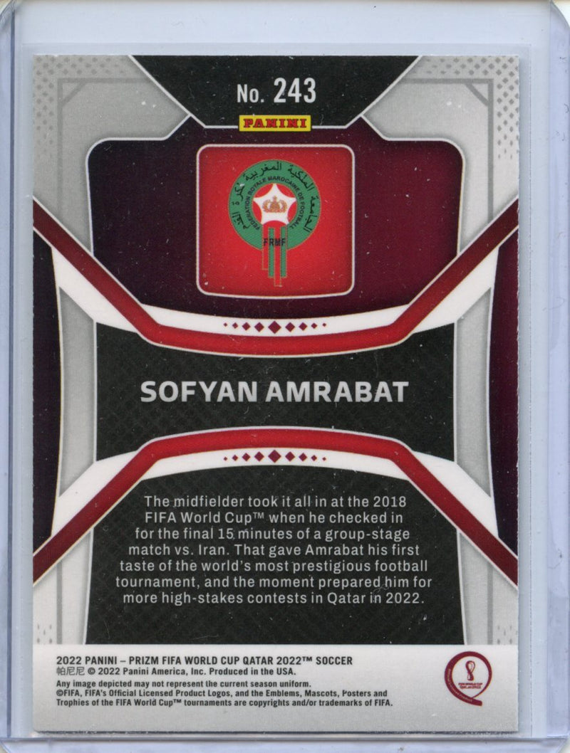 2022 Panini Prizm FIFA World Cup Qatar Sofyan Amrabat