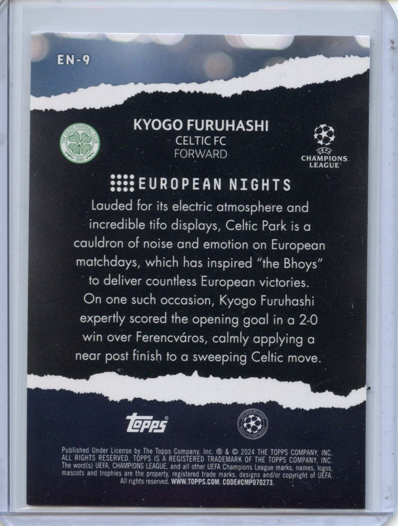 2023-24 Topps UEFA CC Kyogo Furuhashi European Nights