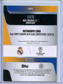 2025-26 Topps Chrome UEFA Club Comps Guti Autographs Aqua 114/199