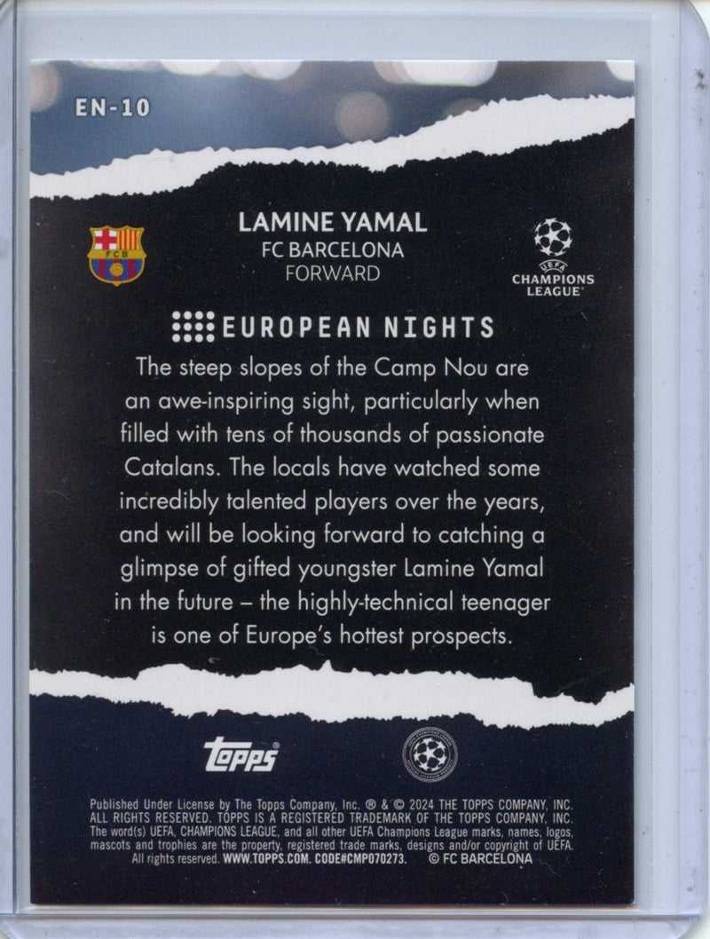 2023-24 Topps UEFA CC Lamine Yamal European Nights