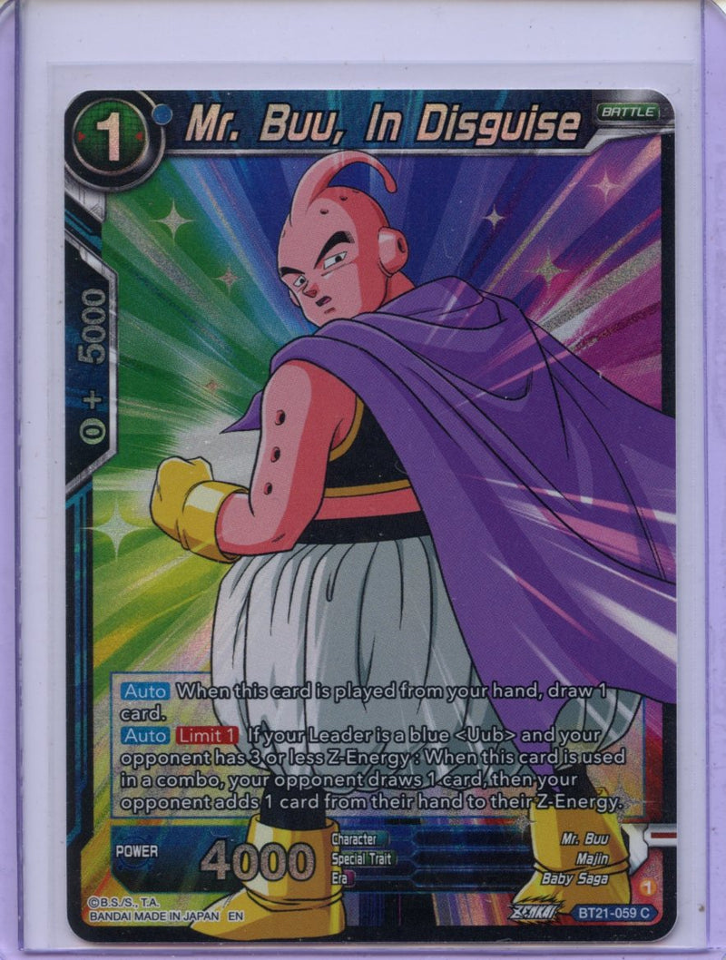 Mr. Buu, In Disguise - Wild Resurgence BT21-059 C Foil