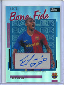 2025-26 Topps FC Barcelona Team Set Samuel Eto'o Bona Fide Baller Autographs Purple Rainbow 45/75