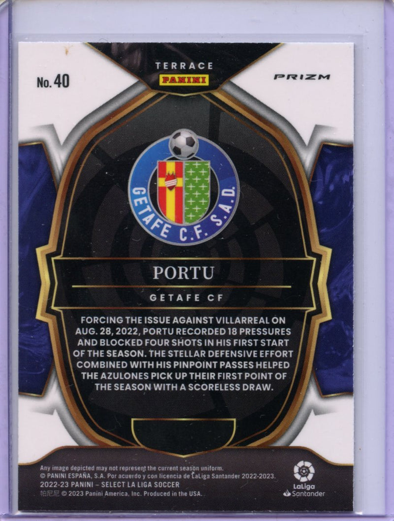 2022-23 Panini Select La Liga Portu Terrace Purple Mojo