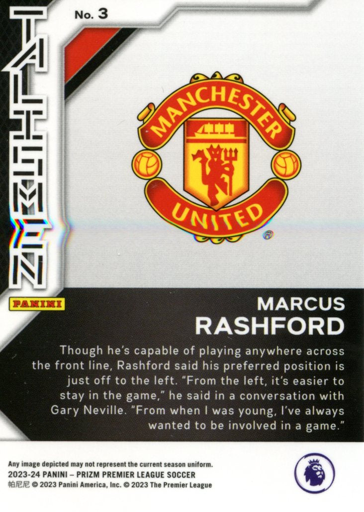 2023-24 Prizm Premier League Marcus Rashford Talismen