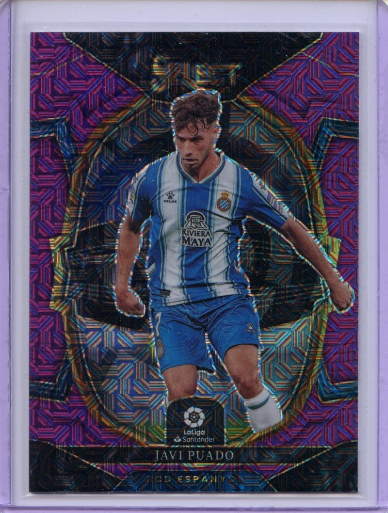 2022-23 Panini Select La Liga Javi Puado Terrace Purple Mojo