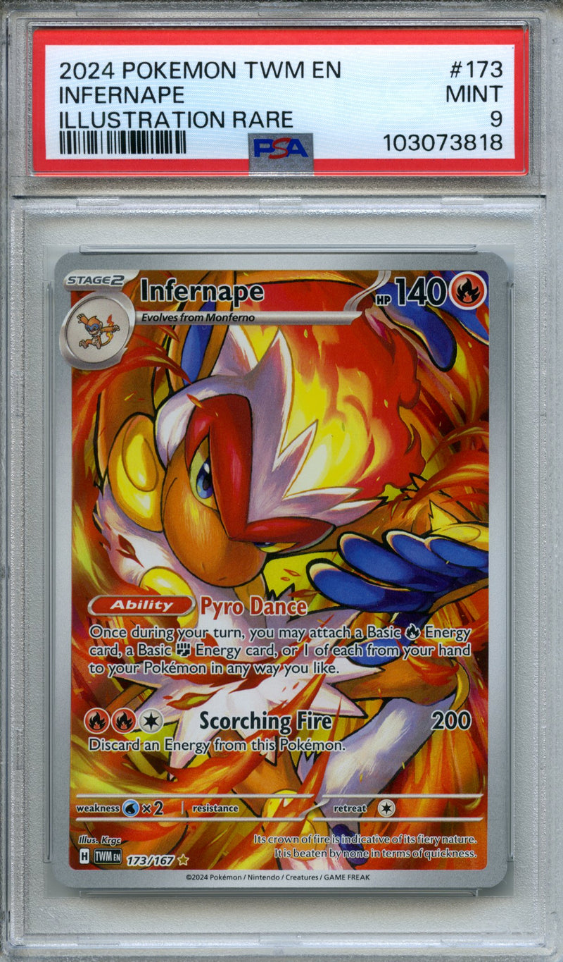 2024 Pokemon Scarlet & Violet Twilight Masquerade Infernape Illustration Rare