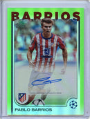 2024-25 Topps UEFA Club Competitions Pablo Barrios Autograph Green Foilboard 112/199