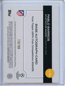 2024-25 Topps UEFA Club Competitions Pablo Barrios Autograph Green Foilboard 112/199