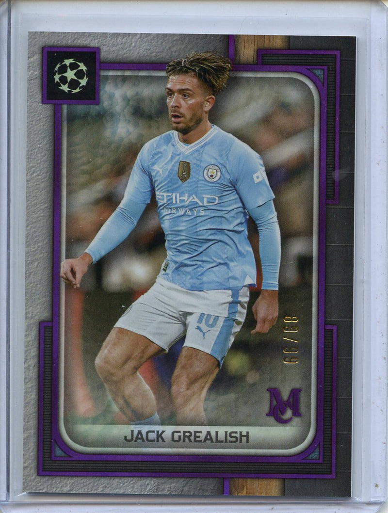 2023-24 Topps Museum Collection UEFA CL Jack Grealish Amethyst 89/99