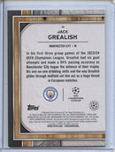 2023-24 Topps Museum Collection UEFA CL Jack Grealish Amethyst 89/99