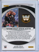 2024 Prizm WWE "Stone Cold" Steve Austin Wrestlemania Moments Under Card Prizm