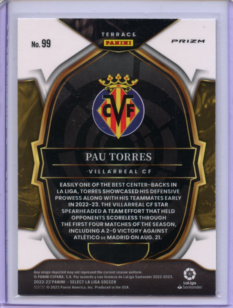 2022-23 Panini Select La Liga Pau Torres Terrace Purple Mojo