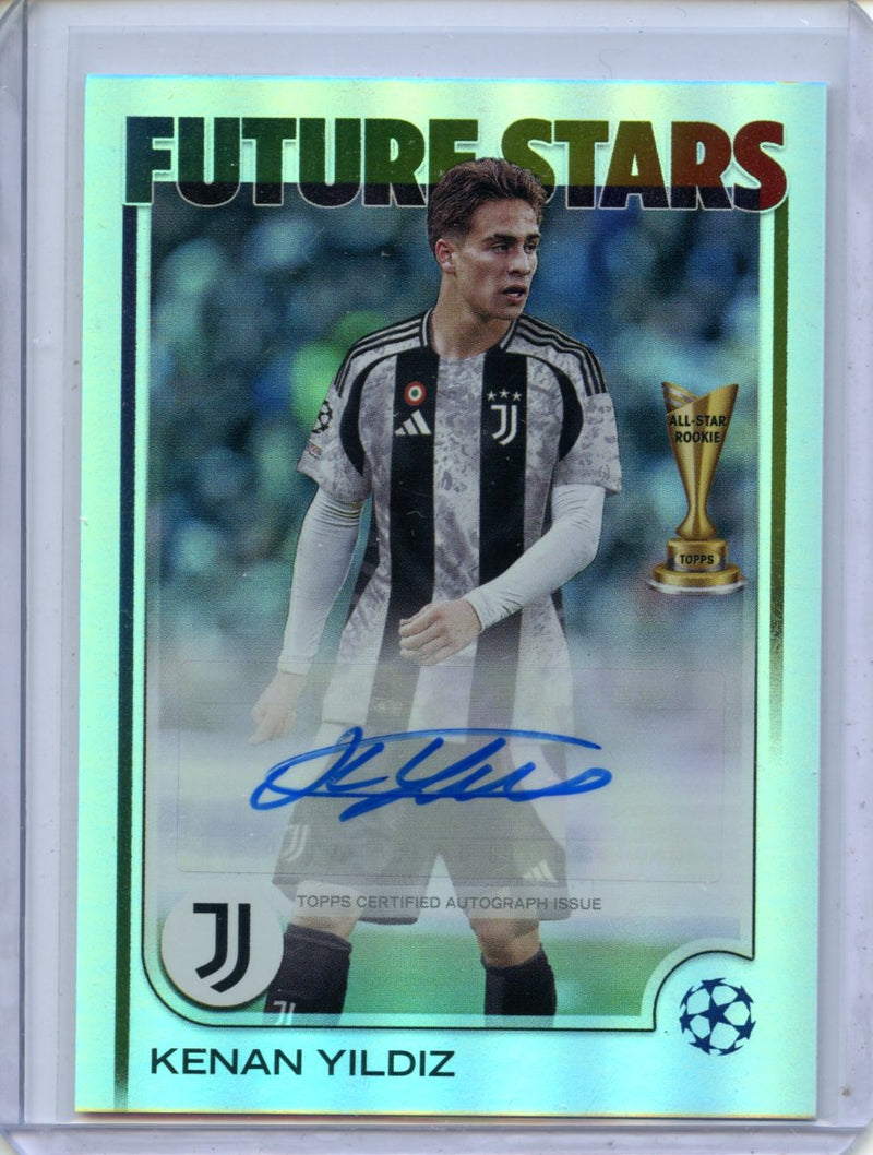 2024-25 Topps UEFA Club Competitions Kenan Yildiz Future Stars Autographs
