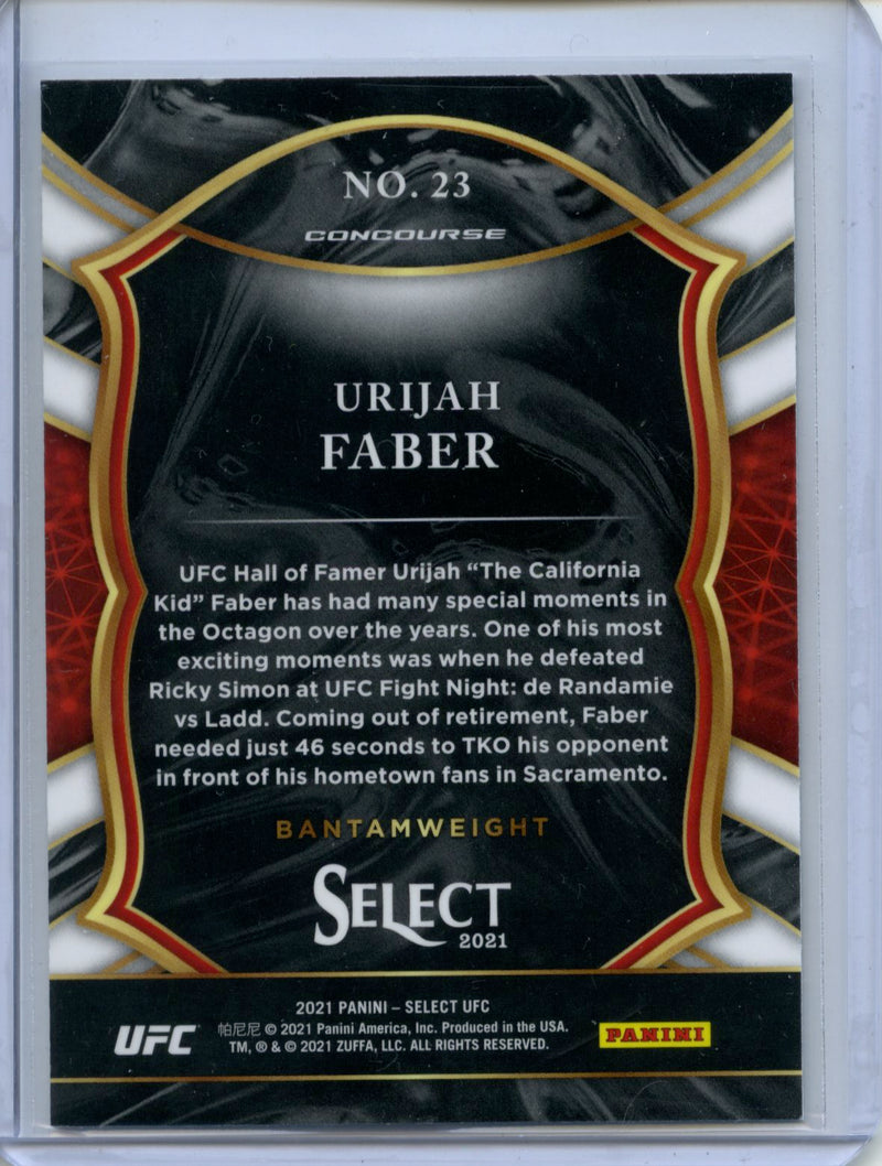 2021 Panini Select UFC Urijah Faber Concourse