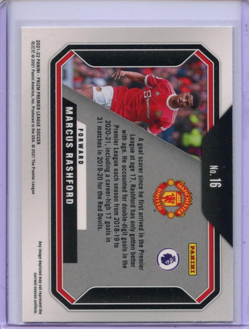 2021-22 Prizm Premier League Marcus Rashford Scorers Club