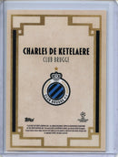 2021-22 Topps Deco UEFA CL Charles De Ketelaere Prodigy Autographs Green 17/99