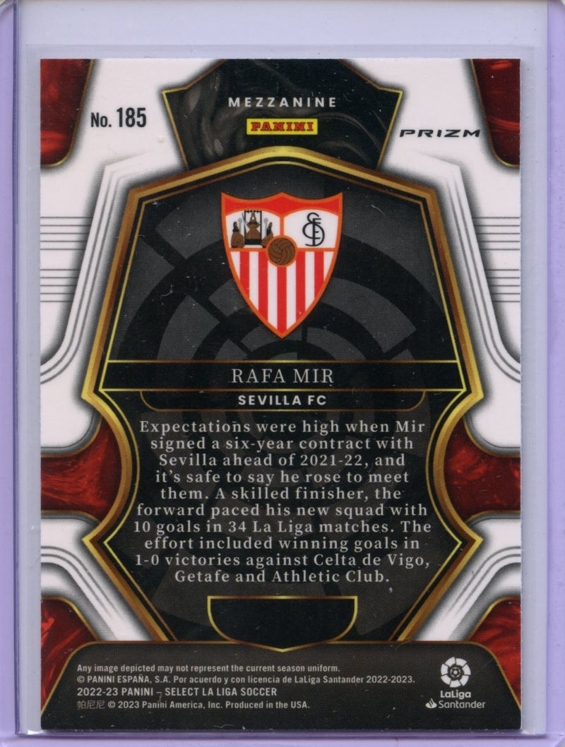 2022-23 Panini Select La Liga Rafa Mir Mezzanine Purple Mojo