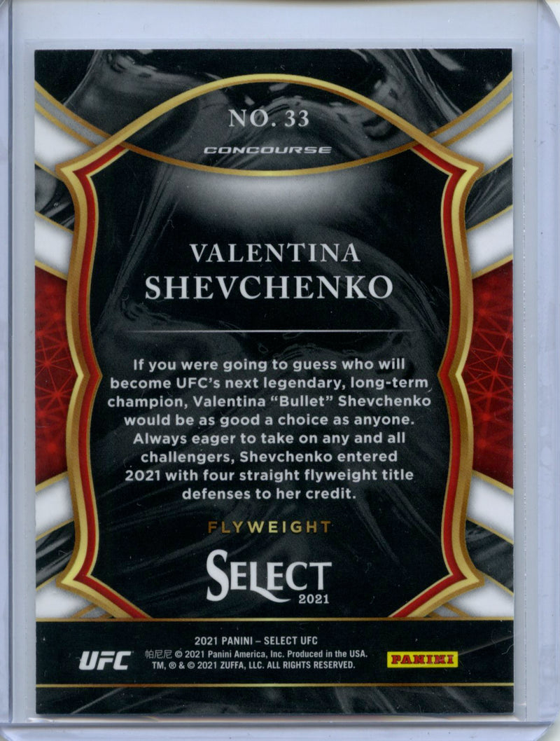 2021 Panini Select UFC Valentina Shevchenko Concourse