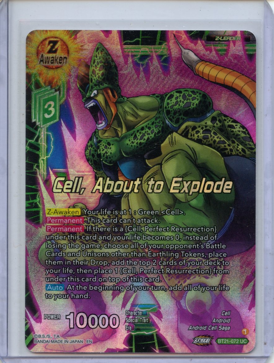 Cell About To Explode Cell, About to Explode - Wild Resurgence BT21-072 UC Foil