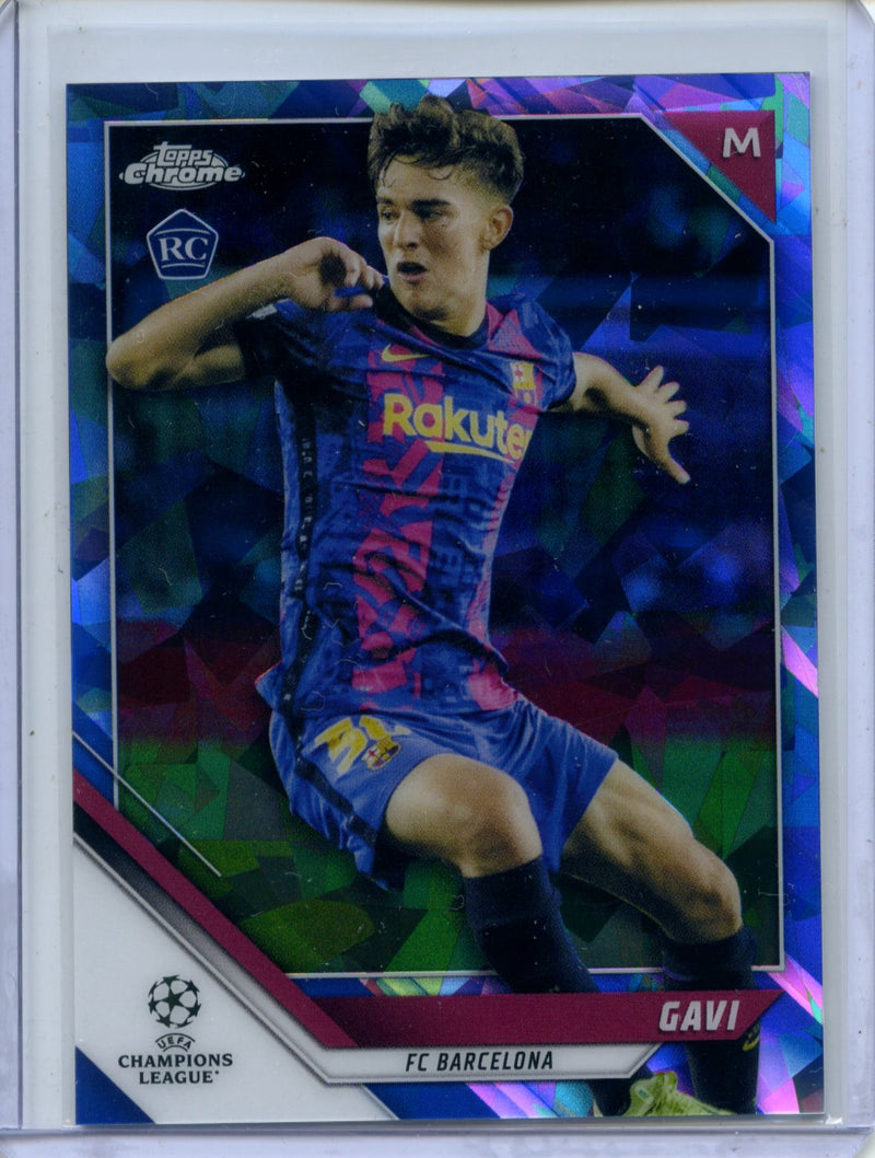 2021-22 Topps Chrome Sapphire UEFA Champions League Gavi