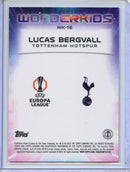 2024-25 Topps Chrome UEFA Club Comps Lucas Bergvall Wonderkids Green 57/99