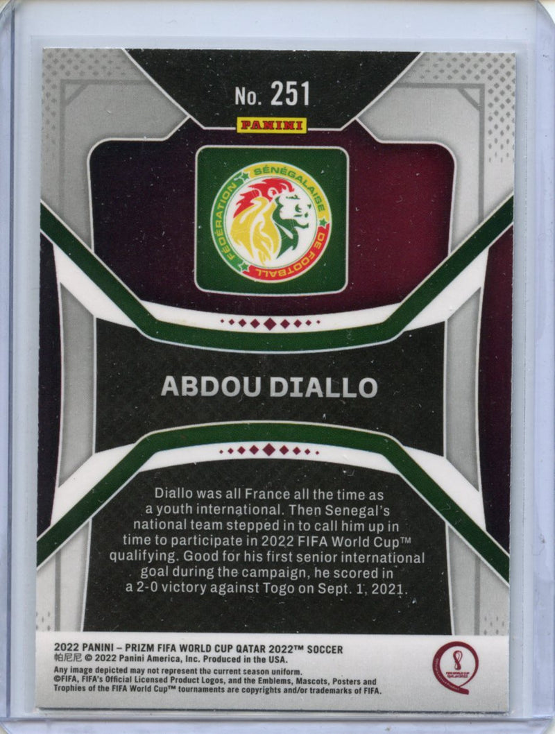 2022 Panini Prizm FIFA World Cup Qatar Abdou Diallo