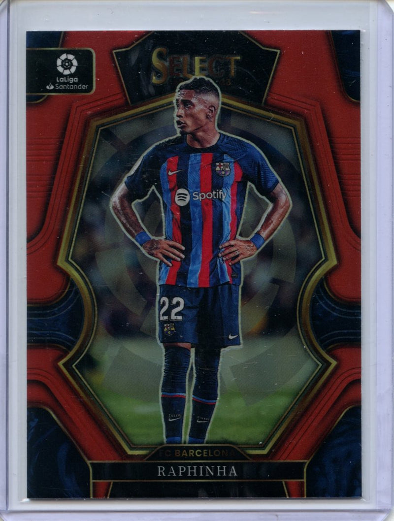 2022-23 Panini Select La Liga Raphinha Mezzanine Red