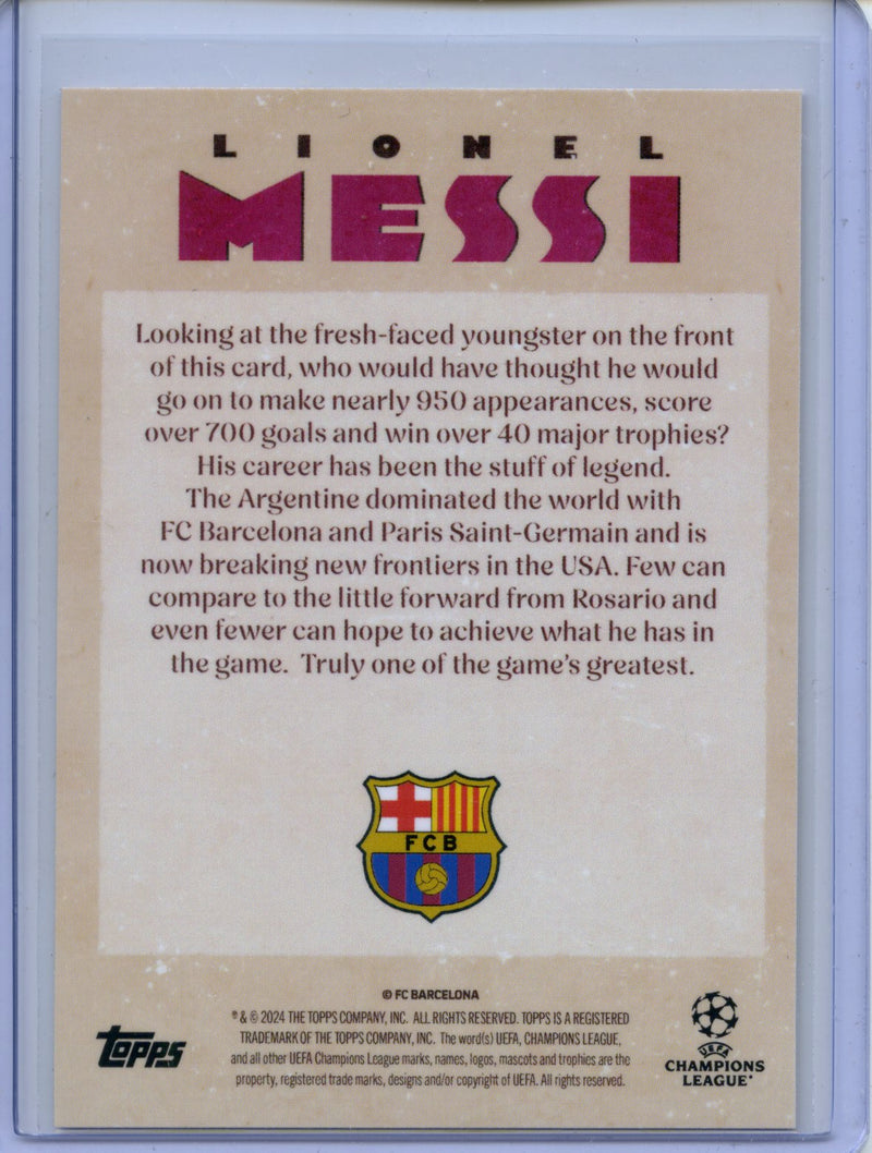 2024-25 Topps UEFA Deco Lionel Messi Artistry