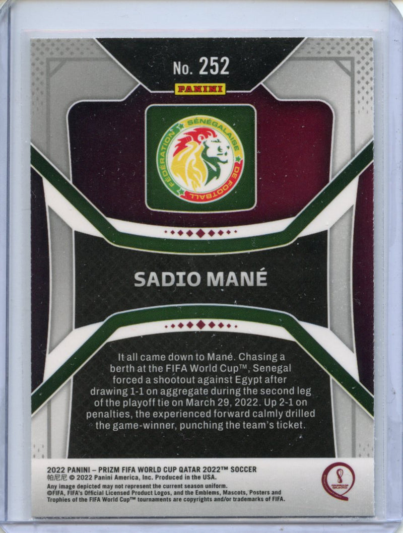 2022 Panini Prizm FIFA World Cup Qatar Sadio Mane