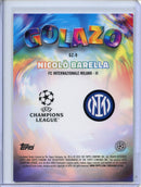 2024-25 Topps Chrome UEFA Club Comps Nicolo Barella Golazo Blue 73/150