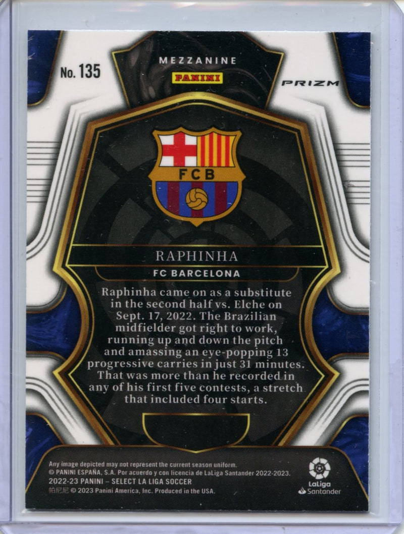 2022-23 Panini Select La Liga Raphinha Mezzanine Red