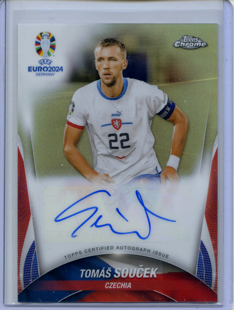 2024 Topps Chrome UEFA Euro Tomas Soucek Chrome Autographs