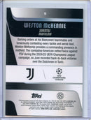 2025-26 Topps Chrome UEFA Club Comps Weston McKennie Prism