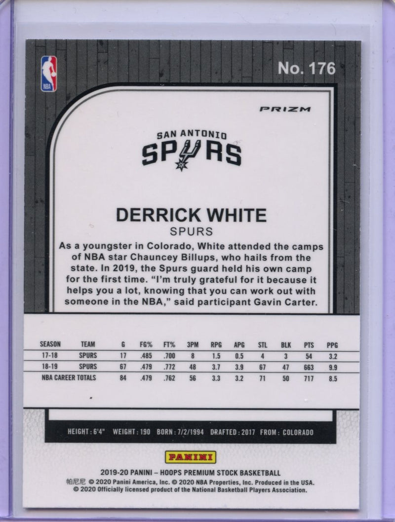 2019-20 Hoops Premium Derrick White Laser