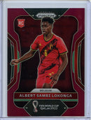 2022 Panini Prizm FIFA World Cup Qatar Albert Sambi Lokonga Maroon 21/22