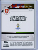 2024 Topps Chrome UEFA Euro Tomas Soucek Chrome Autographs