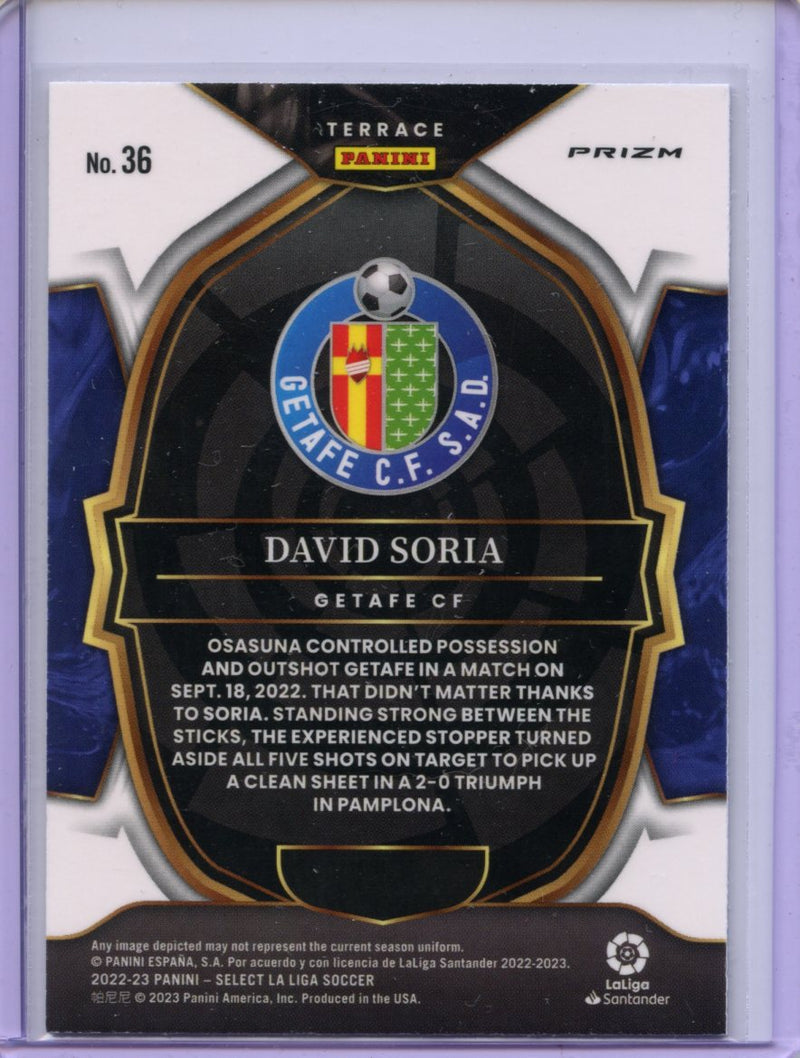 2022-23 Panini Select La Liga David Soria Terrace Silver