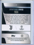 2025-26 Topps Chrome UEFA Club Comps Jonathan David Prism