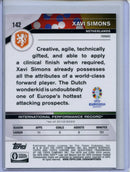 2024 Topps Chrome UEFA Euro Xavi Simons Black & White Refractor 94/125