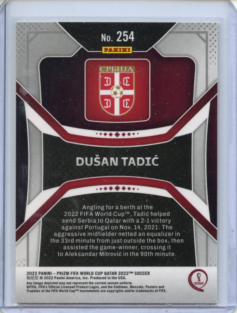 2022 Panini Prizm FIFA World Cup Qatar Dusan Tadic