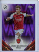 2023-24 Topps Chrome UEFA Martin Odegaard Purple RayWave 27/175