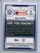 2022-23 Topps Merlin Chrome UEFA Phil Foden Green 47/99