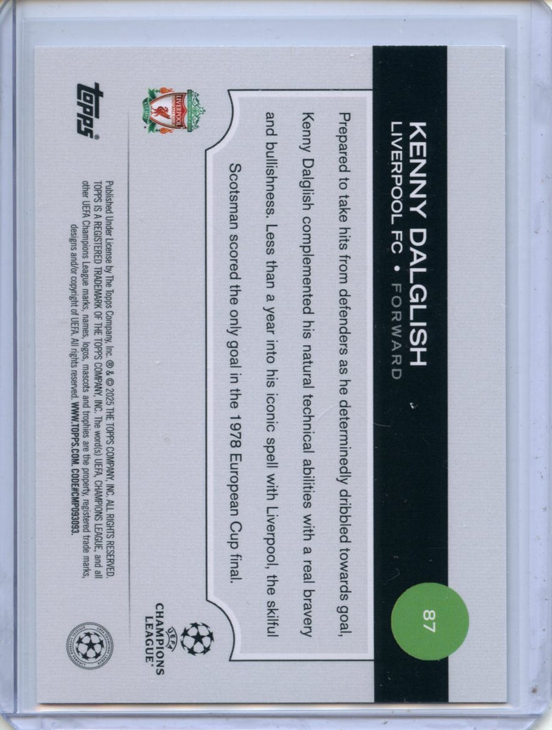 2024-25 Topps UEFA Club Competitions Kenny Dalglish SP Variation