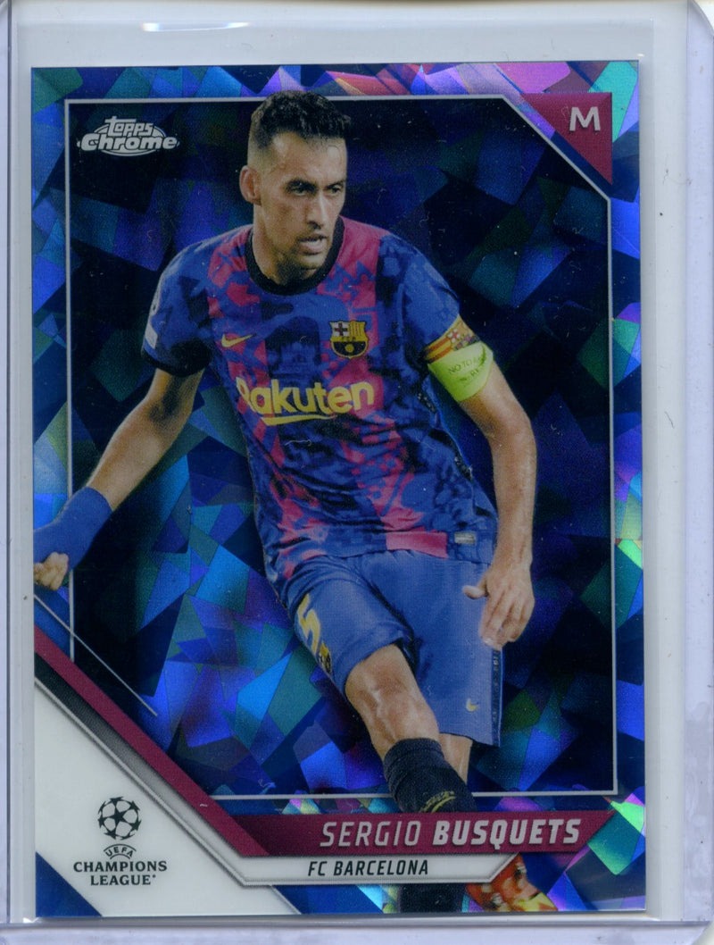 2021-22 Topps Chrome Sapphire UEFA Champions League Sergio Busquets
