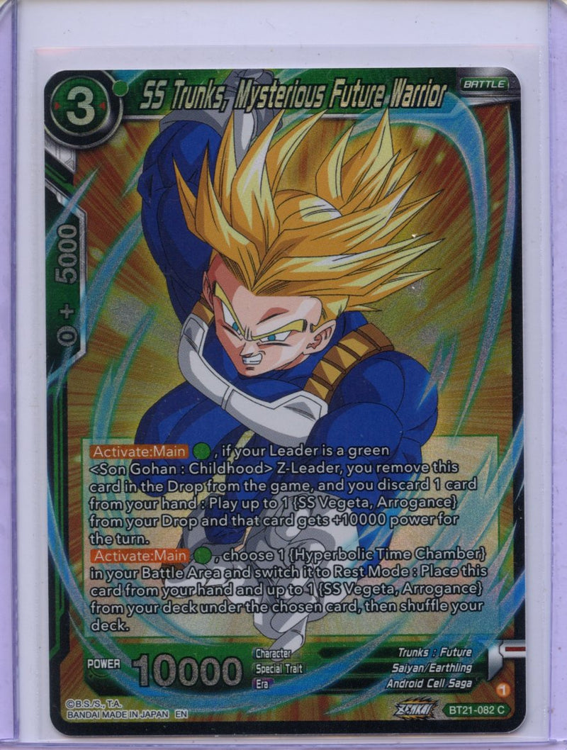 SS Trunks, Mysterious Future Warrior - Wild Resurgence BT21-082 C Foil