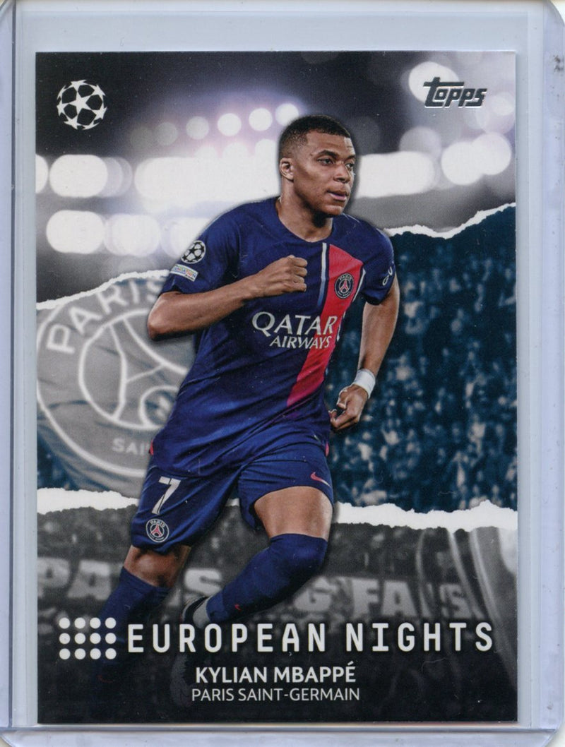2023-24 Topps UEFA CC Kylian Mbappe European Nights