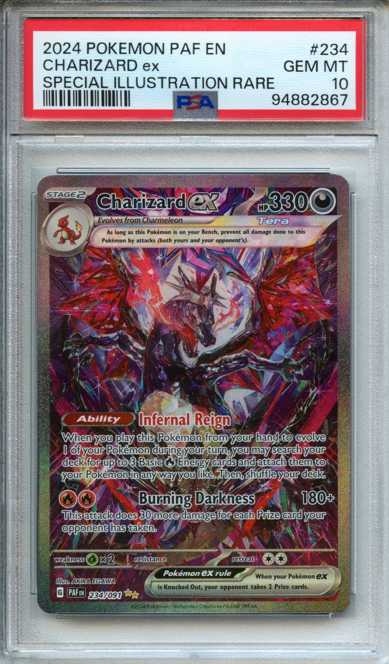 2024 Pokemon Paldean Fates Charizard EX Special Illustration Rare