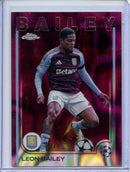 2024-25 Topps Chrome UEFA Club Comps Leon Bailey Magenta Lava 30/75
