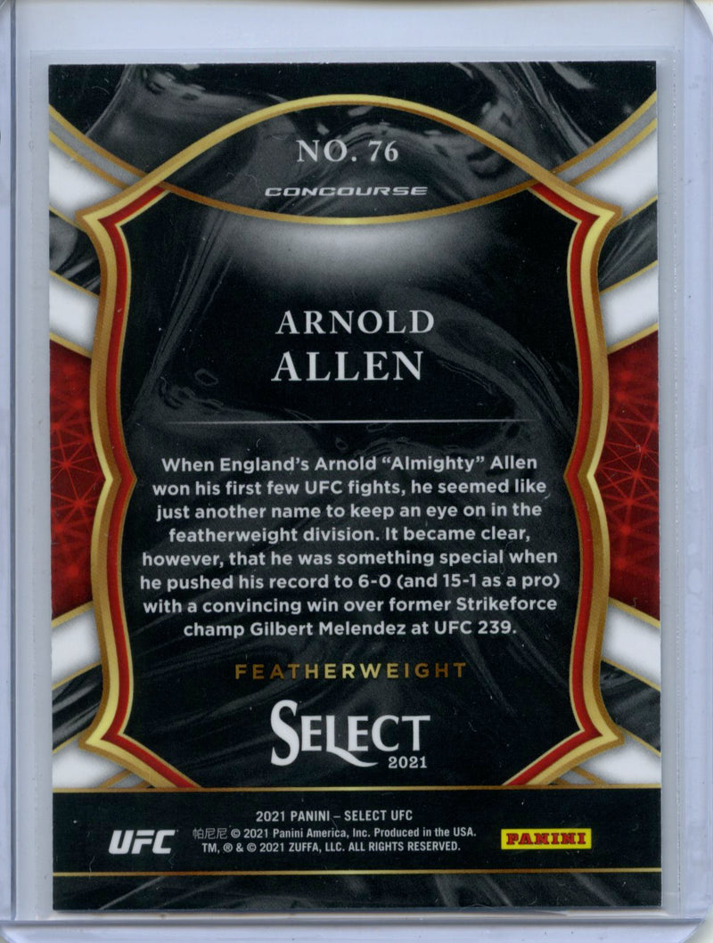 2021 Panini Select UFC Arnold Allen Concourse