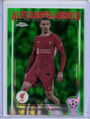 2024-25 Topps Chrome UEFA Club Comps Trent Alexander-Arnold Green Lava 27/99